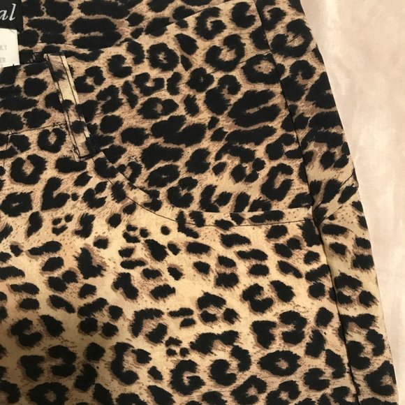 Wet Seal Leopard Print Slacks - Picture 3 of 9